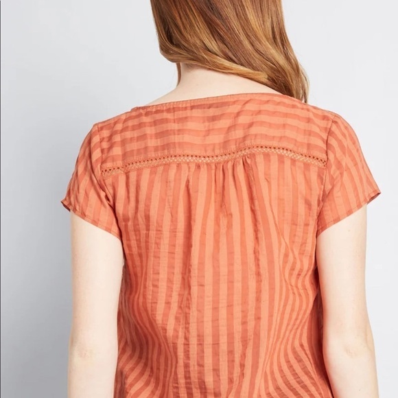 NWT Mod Cloth Boxy Linen Blend Blouse - Picture 5 of 16